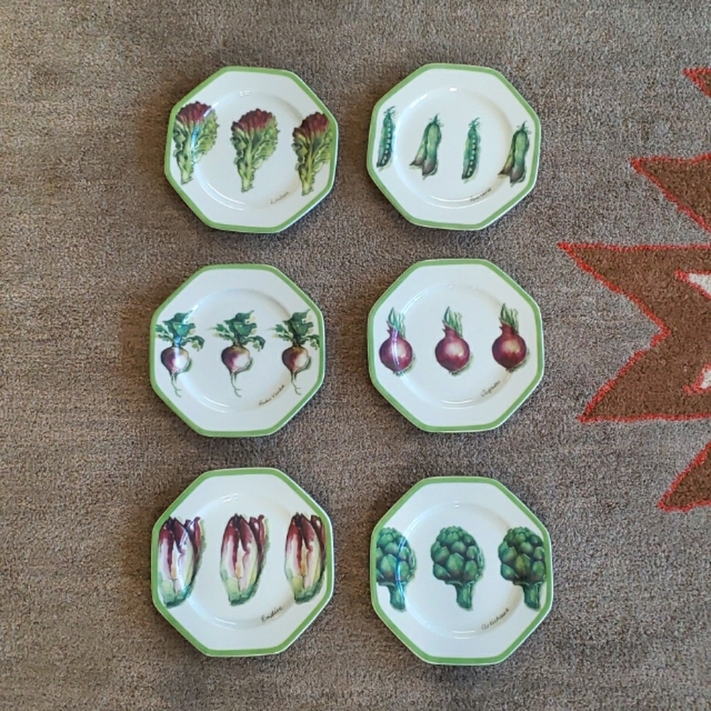 6 Williams Sonoma salad plates